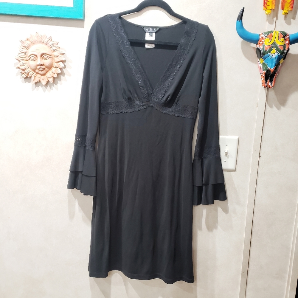 ABS by Allen Schwartz Vintage Bell Sleeve Dress M